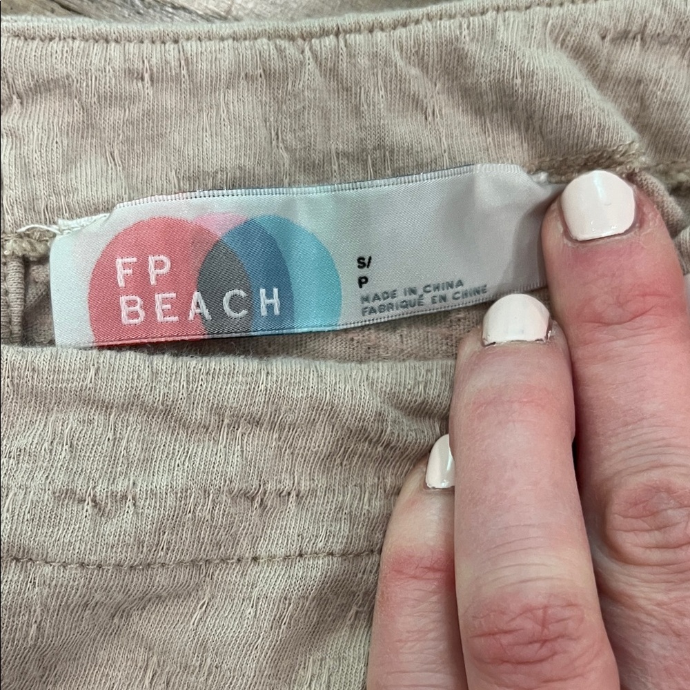 FP Beach Neutral Linen-Blend dress - Picture 2 of 5
